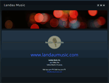 Tablet Screenshot of landaumusic.net